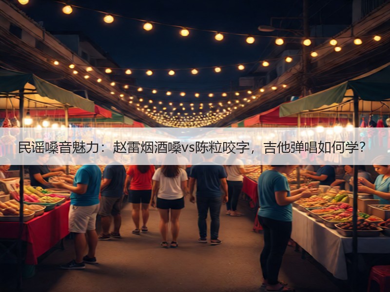 民谣嗓音魅力：赵雷烟酒嗓vs陈粒咬字，吉他弹唱如何学？