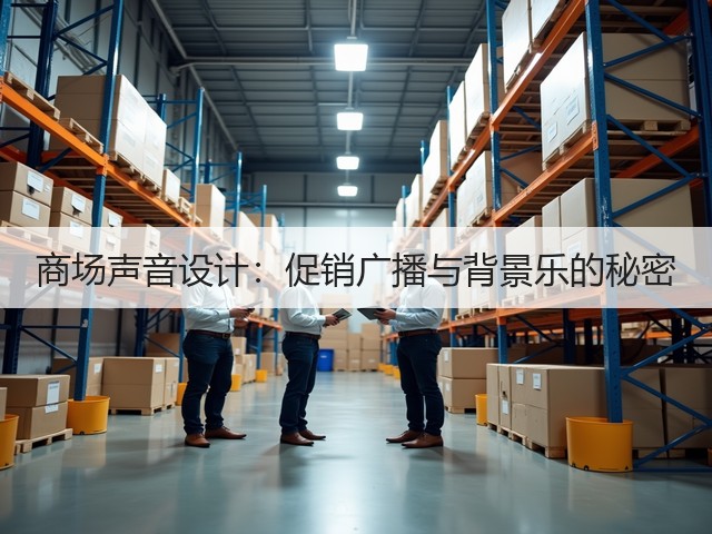 商场声音设计:促销广播与背景乐的秘密(图1) 商场声音设计:促销广播与背景乐的秘密(图1)