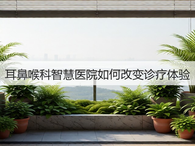 耳鼻喉科智慧医院如何改变诊疗体验(图2) 耳鼻喉科智慧医院如何改变诊疗体验(图2)