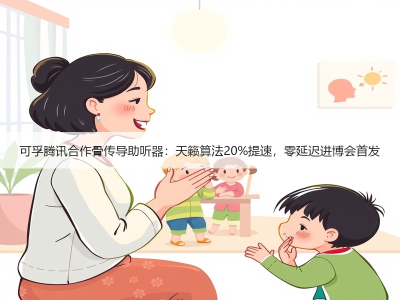 可孚腾讯合作骨传导助听器：天籁算法20%提速，零延迟进博会首发