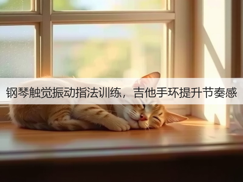 钢琴触觉振动指法训练，吉他手环提升节奏感