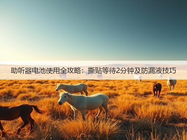 助听器电池使用全攻略:撕贴等待2分钟及防漏液技巧(图2) 助听器电池使用全攻略:撕贴等待2分钟及防漏液技巧(图2)