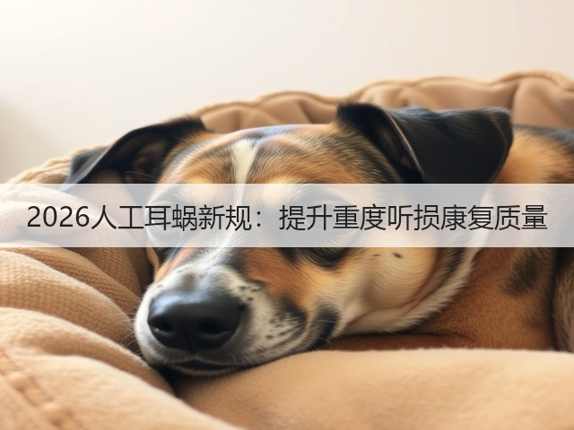 2026人工耳蜗新规:提升重度听损康复质量(图3) 2026人工耳蜗新规:提升重度听损康复质量(图3)