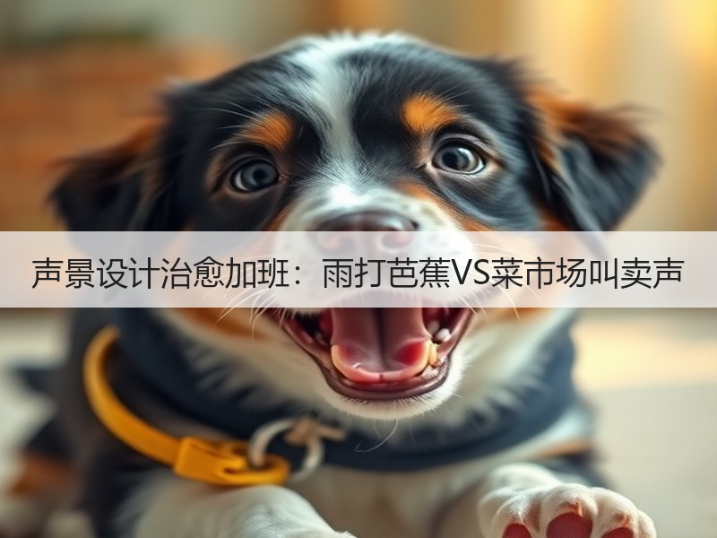 声景设计治愈加班：雨打芭蕉VS菜市场叫卖声