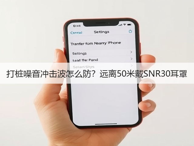 打桩噪音冲击波怎么防?远离50米戴SNR30耳罩(图1) 打桩噪音冲击波怎么防?远离50米戴SNR30耳罩(图1)