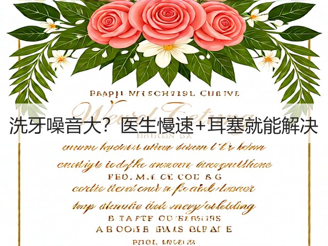 洗牙噪音大?医生慢速+耳塞就能解决(图5) 洗牙噪音大?医生慢速+耳塞就能解决(图5)