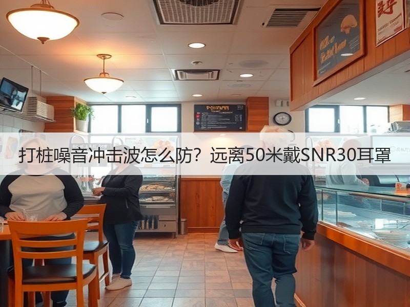 打桩噪音冲击波怎么防？远离50米戴SNR30耳罩