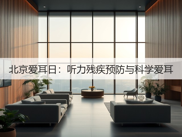 北京爱耳日:听力残疾预防与科学爱耳(图1) 北京爱耳日:听力残疾预防与科学爱耳(图1)