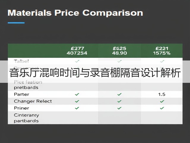 音乐厅混响时间与录音棚隔音设计解析(图1) 音乐厅混响时间与录音棚隔音设计解析(图1)