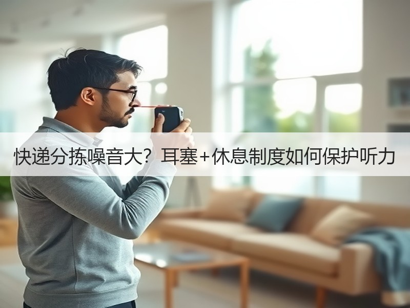 快递分拣噪音大？耳塞+休息制度如何保护听力