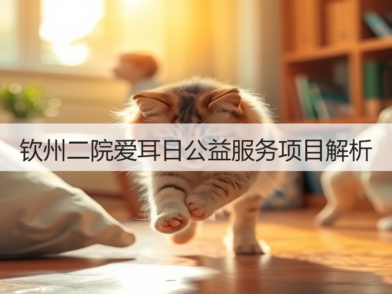 钦州二院爱耳日公益服务项目解析