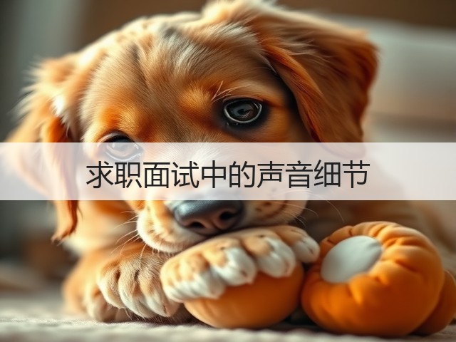 求职面试中的声音细节(图3)