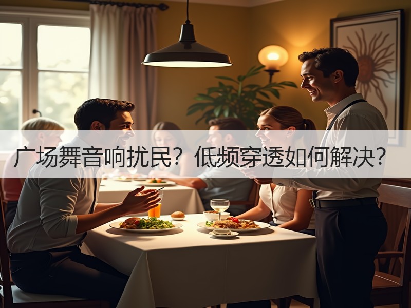 广场舞音响扰民？低频穿透如何解决？