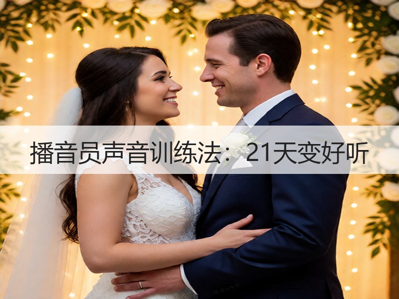 播音员声音训练法：21天变好听