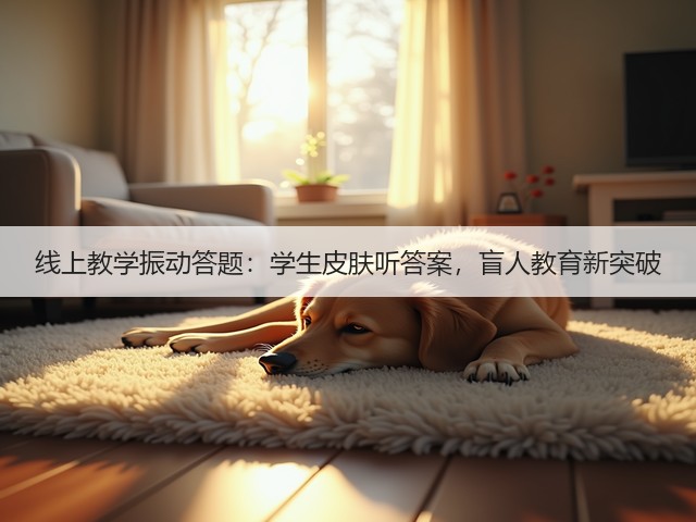 线上教学振动答题:学生皮肤听答案,盲人教育新突破(图4) 线上教学振动答题:学生皮肤听答案,盲人教育新突破(图4)