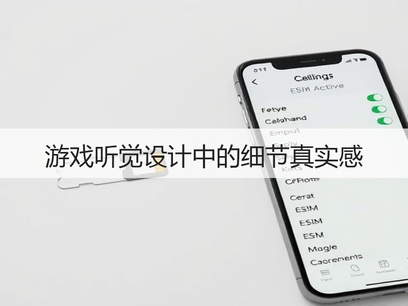 游戏听觉设计中的细节真实感