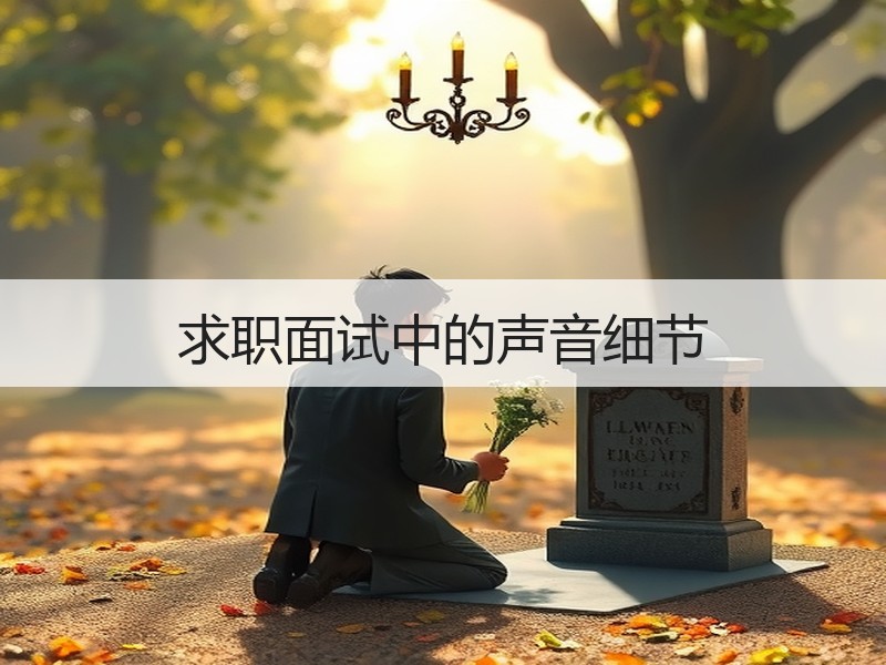 求职面试中的声音细节