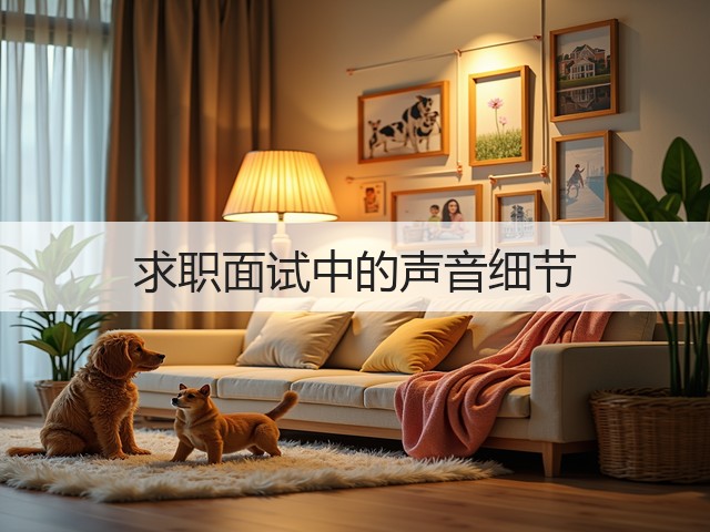 求职面试中的声音细节(图1)