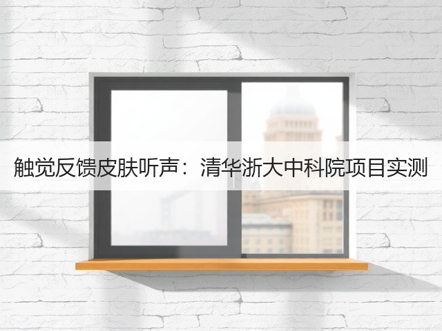 触觉反馈皮肤听声:清华浙大中科院项目实测(图1) 触觉反馈皮肤听声:清华浙大中科院项目实测(图1)