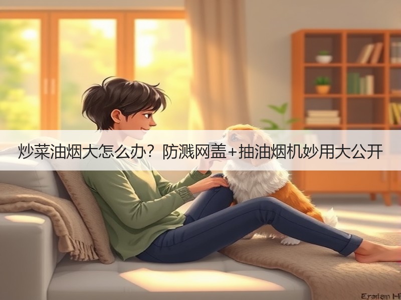 炒菜油烟大怎么办？防溅网盖+抽油烟机妙用大公开