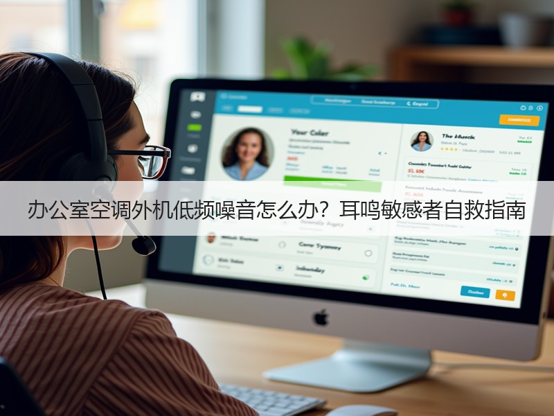 办公室空调外机低频噪音怎么办？耳鸣敏感者自救指南