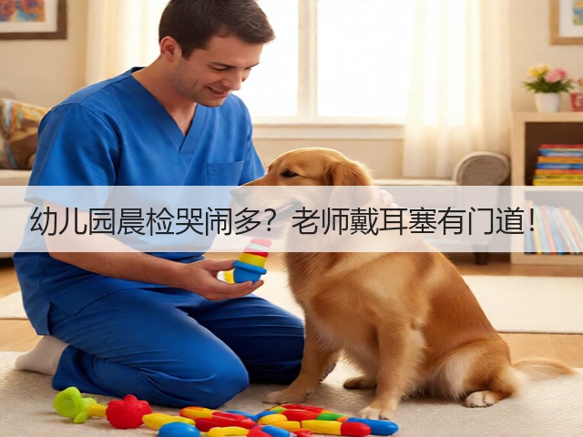 幼儿园晨检哭闹多？老师戴耳塞有门道！(图5)