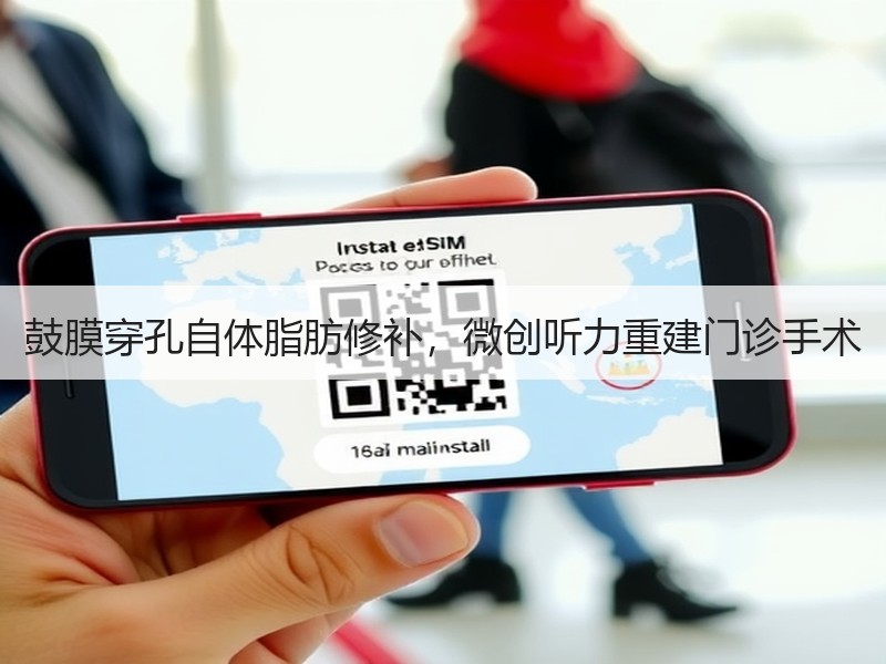 鼓膜穿孔自体脂肪修补，微创听力重建门诊手术