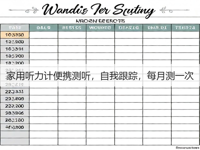 家用听力计便携测听,自我跟踪,每月测一次(图3) 家用听力计便携测听,自我跟踪,每月测一次(图3)
