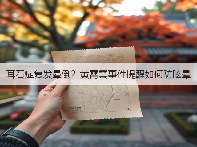 耳石症复发晕倒?黄霄雲事件提醒如何防眩晕(图2) 耳石症复发晕倒?黄霄雲事件提醒如何防眩晕(图2)