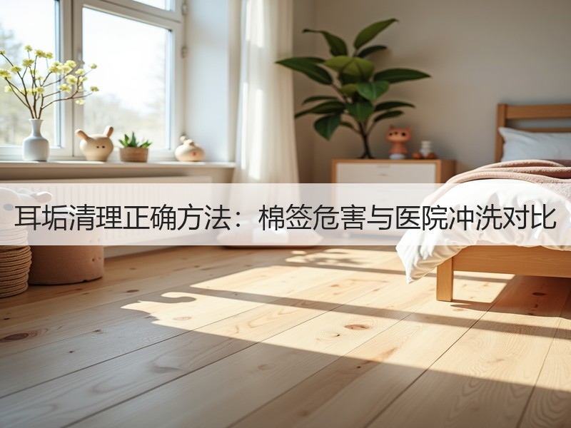 耳垢清理正确方法：棉签危害与医院冲洗对比