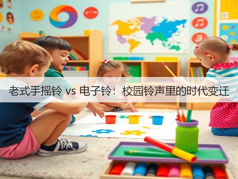 老式手摇铃 vs 电子铃：校园铃声里的时代变迁