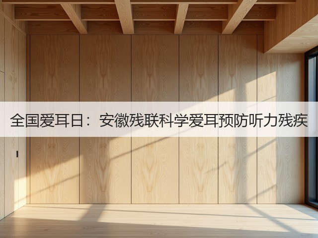 全国爱耳日:安徽残联科学爱耳预防听力残疾(图3) 全国爱耳日:安徽残联科学爱耳预防听力残疾(图3)