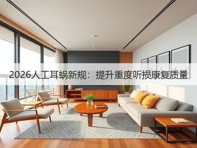 2026人工耳蜗新规:提升重度听损康复质量(图1) 2026人工耳蜗新规:提升重度听损康复质量(图1)