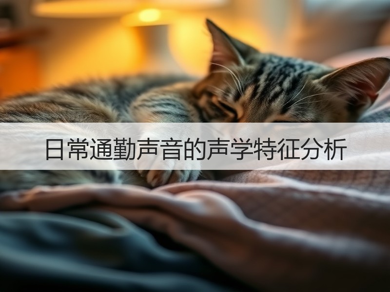 日常通勤声音的声学特征分析