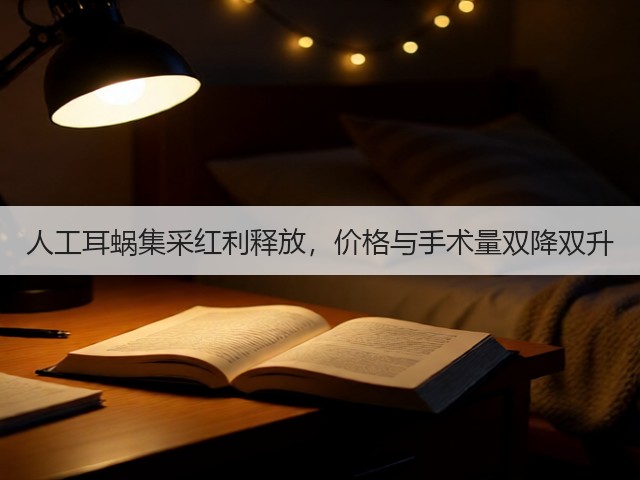 人工耳蜗集采红利释放,价格与手术量双降双升(图3) 人工耳蜗集采红利释放,价格与手术量双降双升(图3)