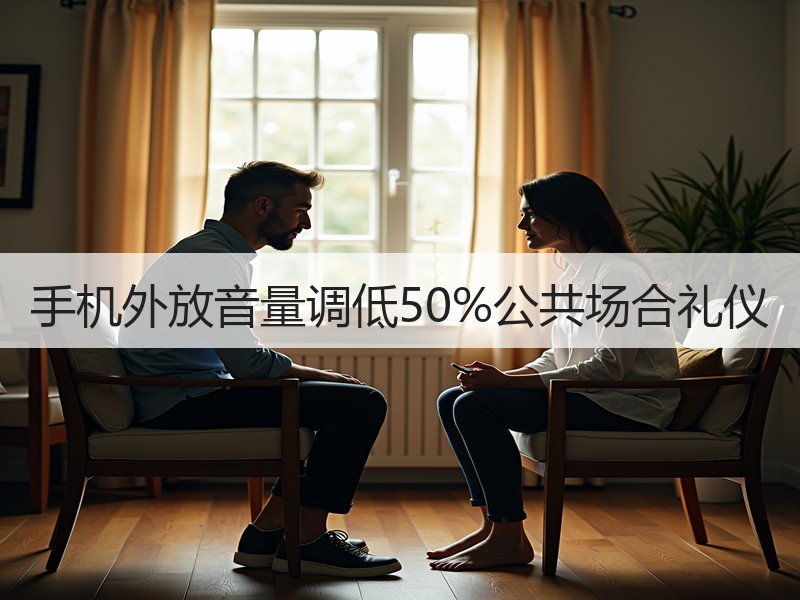 手机外放音量调低50%公共场合礼仪
