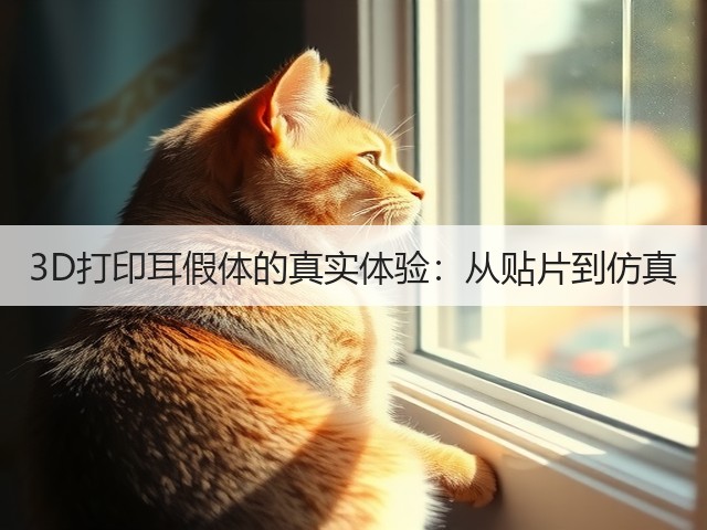 3D打印耳假体的真实体验:从贴片到仿真(图3) 3D打印耳假体的真实体验:从贴片到仿真(图3)
