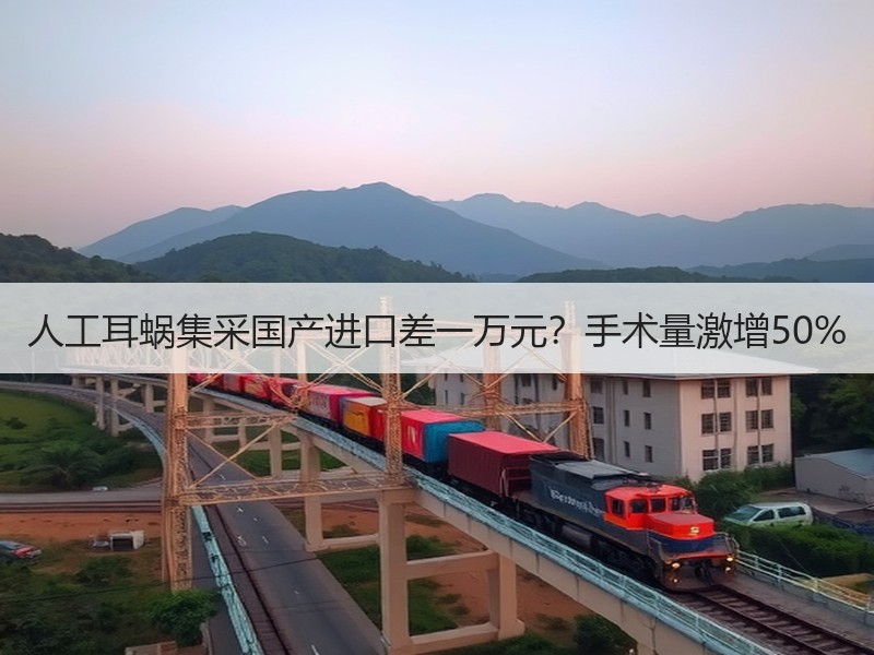 人工耳蜗集采国产进口差一万元？手术量激增50%