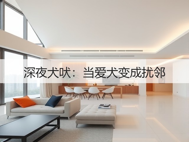 深夜犬吠：当爱犬变成扰邻(图2)