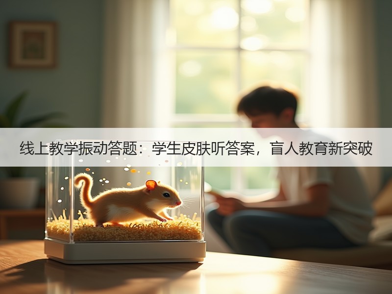 线上教学振动答题：学生皮肤听答案，盲人教育新突破