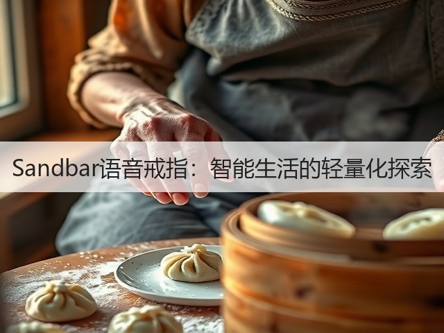 Sandbar语音戒指:智能生活的轻量化探索(图1) Sandbar语音戒指:智能生活的轻量化探索(图1)
