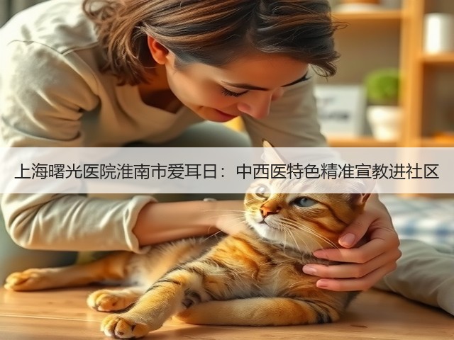 上海曙光医院淮南市爱耳日:中西医特色精准宣教进社区(图3) 上海曙光医院淮南市爱耳日:中西医特色精准宣教进社区(图3)
