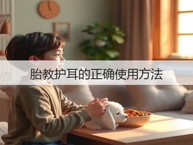 胎教护耳的正确使用方法(图1) 胎教护耳的正确使用方法(图1)