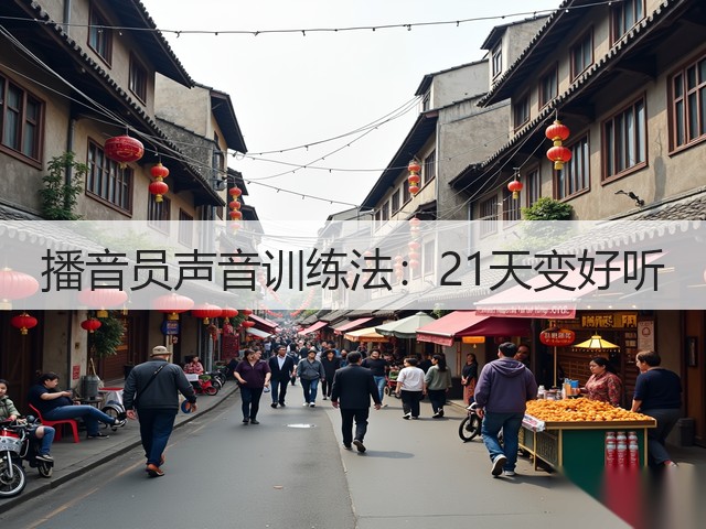 播音员声音训练法：21天变好听(图1)