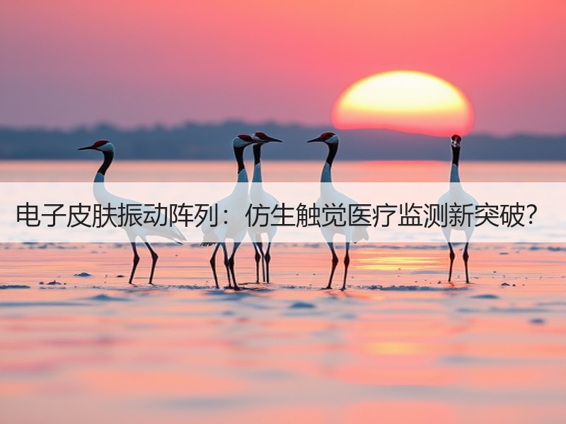电子皮肤振动阵列：仿生触觉医疗监测新突破？