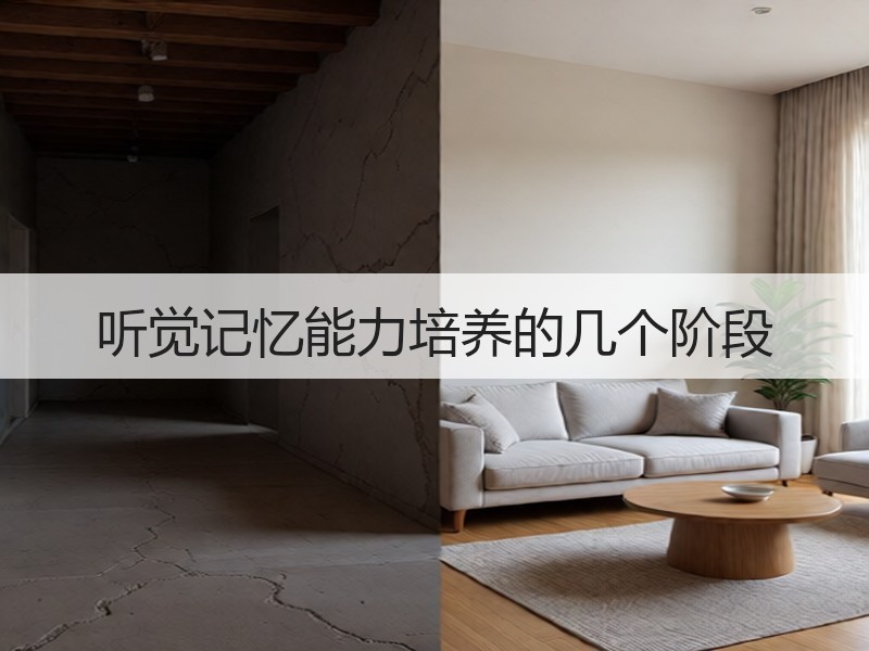 听觉记忆能力培养的几个阶段