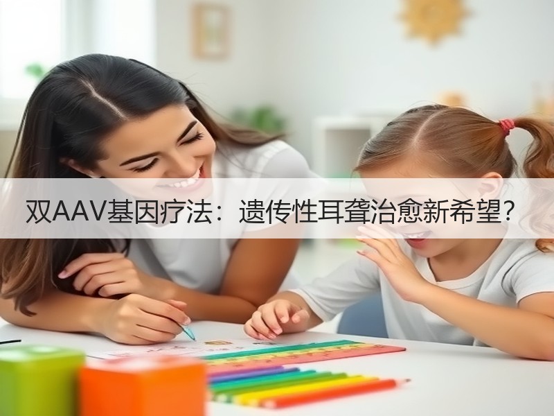 双AAV基因疗法：遗传性耳聋治愈新希望？
