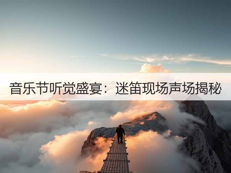 音乐节听觉盛宴：迷笛现场声场揭秘