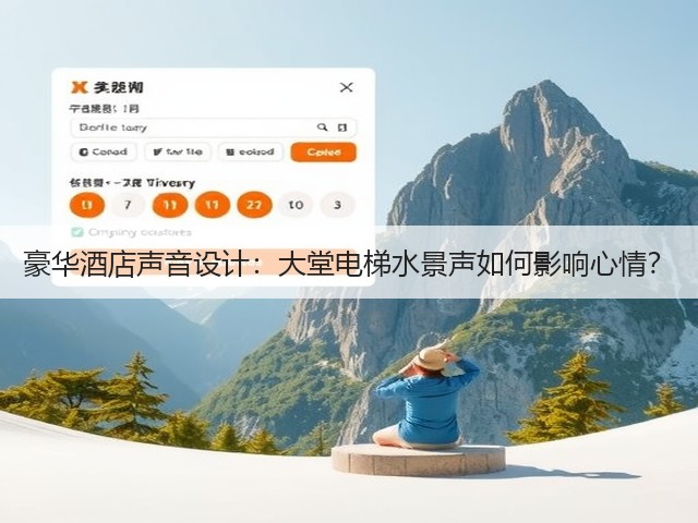 豪华酒店声音设计:大堂电梯水景声如何影响心情?(图3) 豪华酒店声音设计:大堂电梯水景声如何影响心情?(图3)