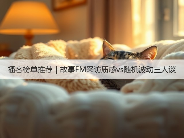 播客榜单推荐|故事FM采访质感vs随机波动三人谈(图1) 播客榜单推荐|故事FM采访质感vs随机波动三人谈(图1)
